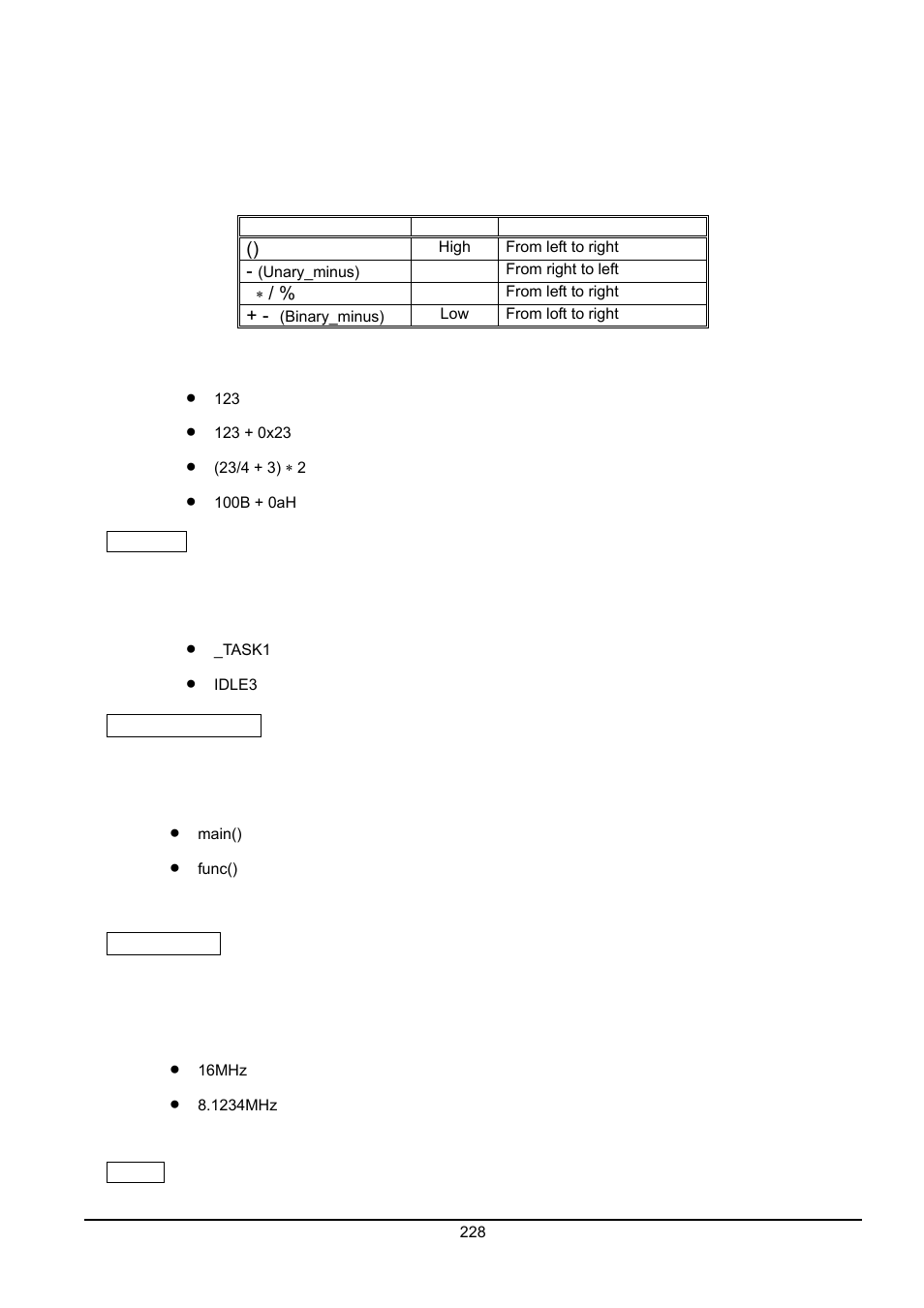Operator, Direction of computation | Renesas Emulator System M3T-MR100 User Manual | Page 244 / 306
