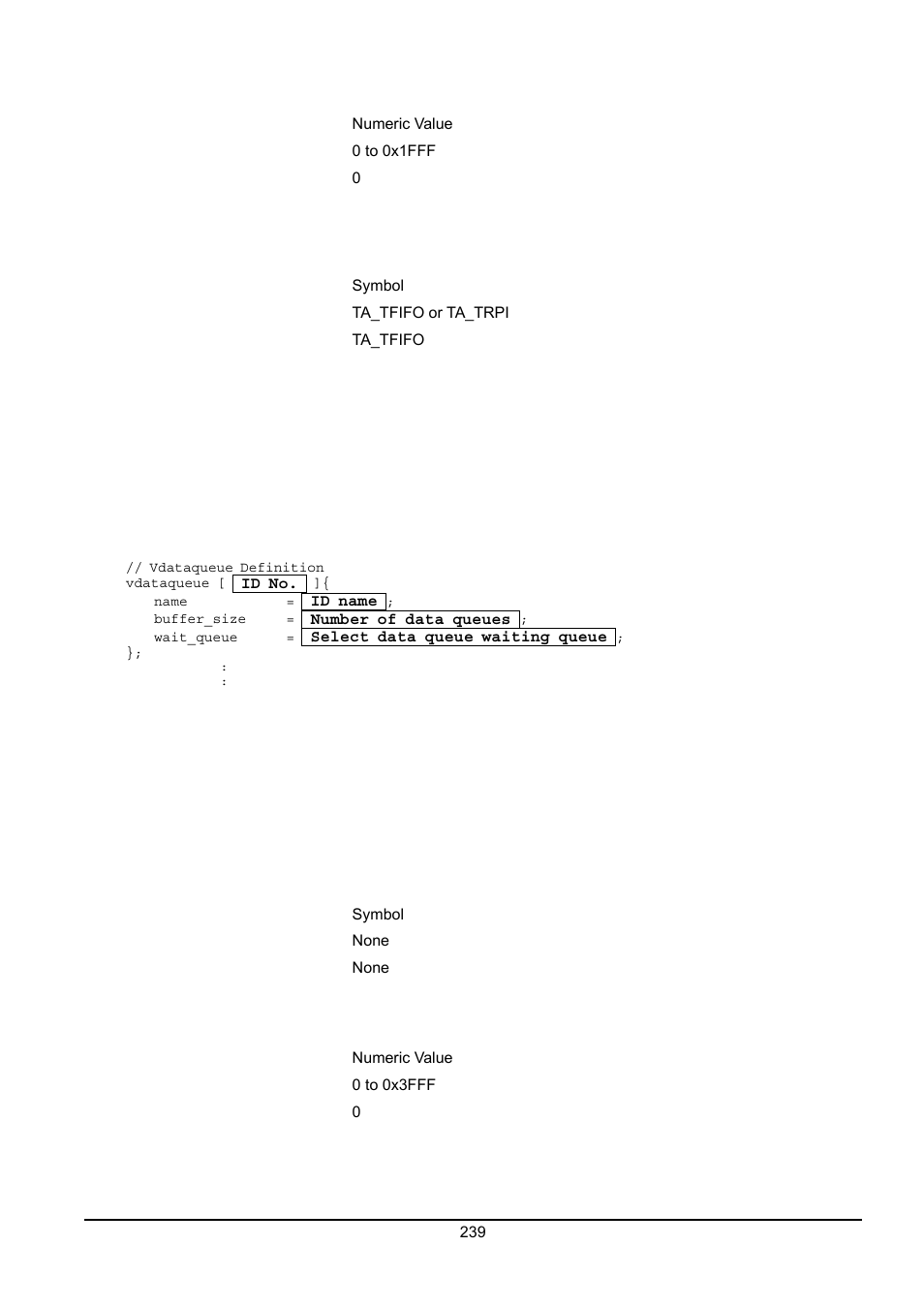 Short data queue definition ) | Renesas Emulator System M3T-MR100 User Manual | Page 255 / 306
