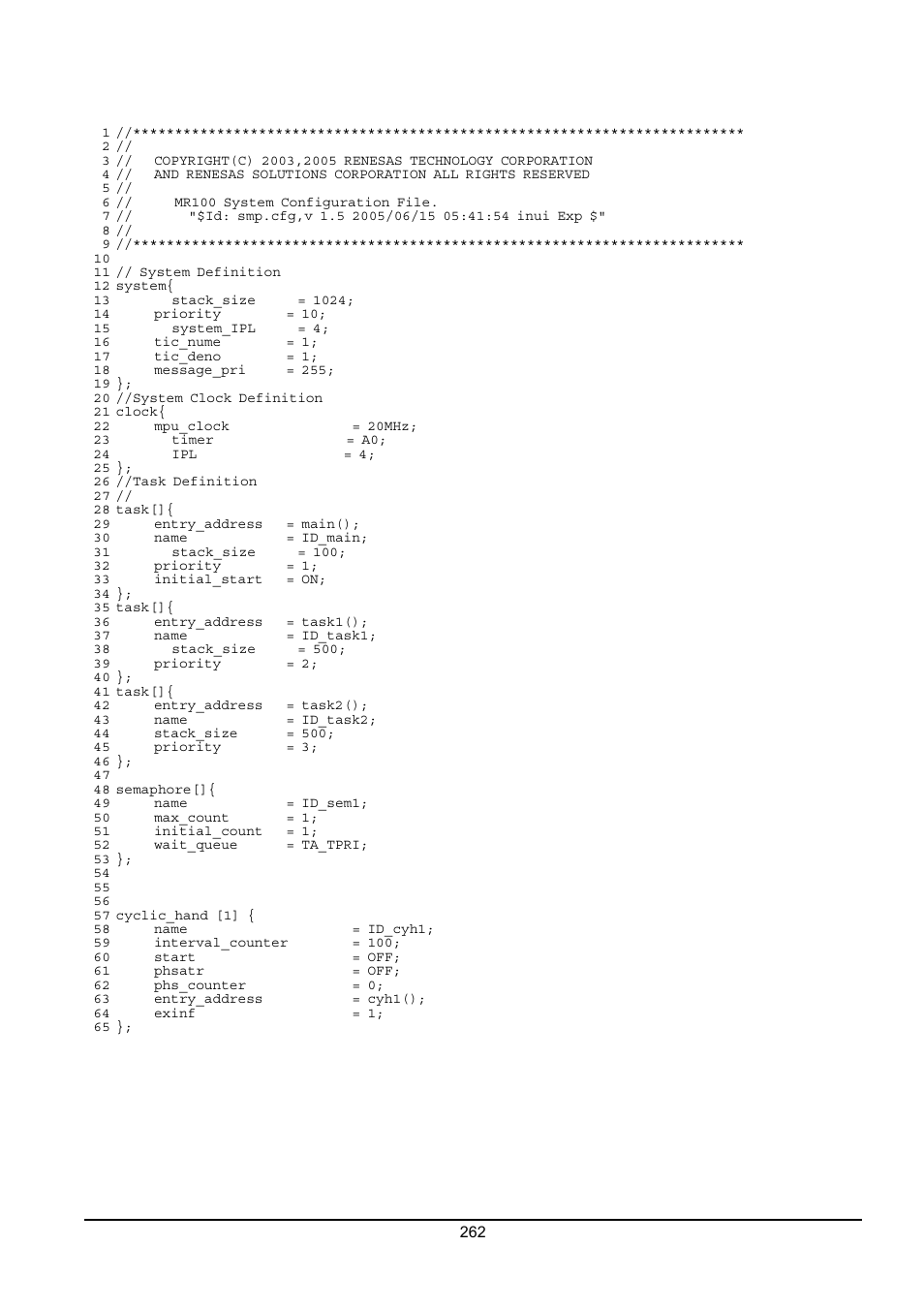 3 configuration file | Renesas Emulator System M3T-MR100 User Manual | Page 278 / 306