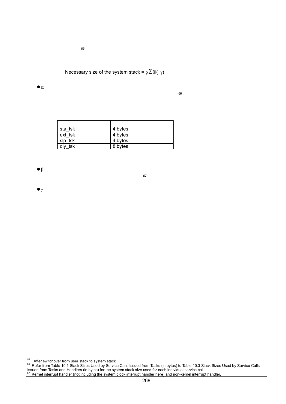 2 system stack calculation method | Renesas Emulator System M3T-MR100 User Manual | Page 284 / 306