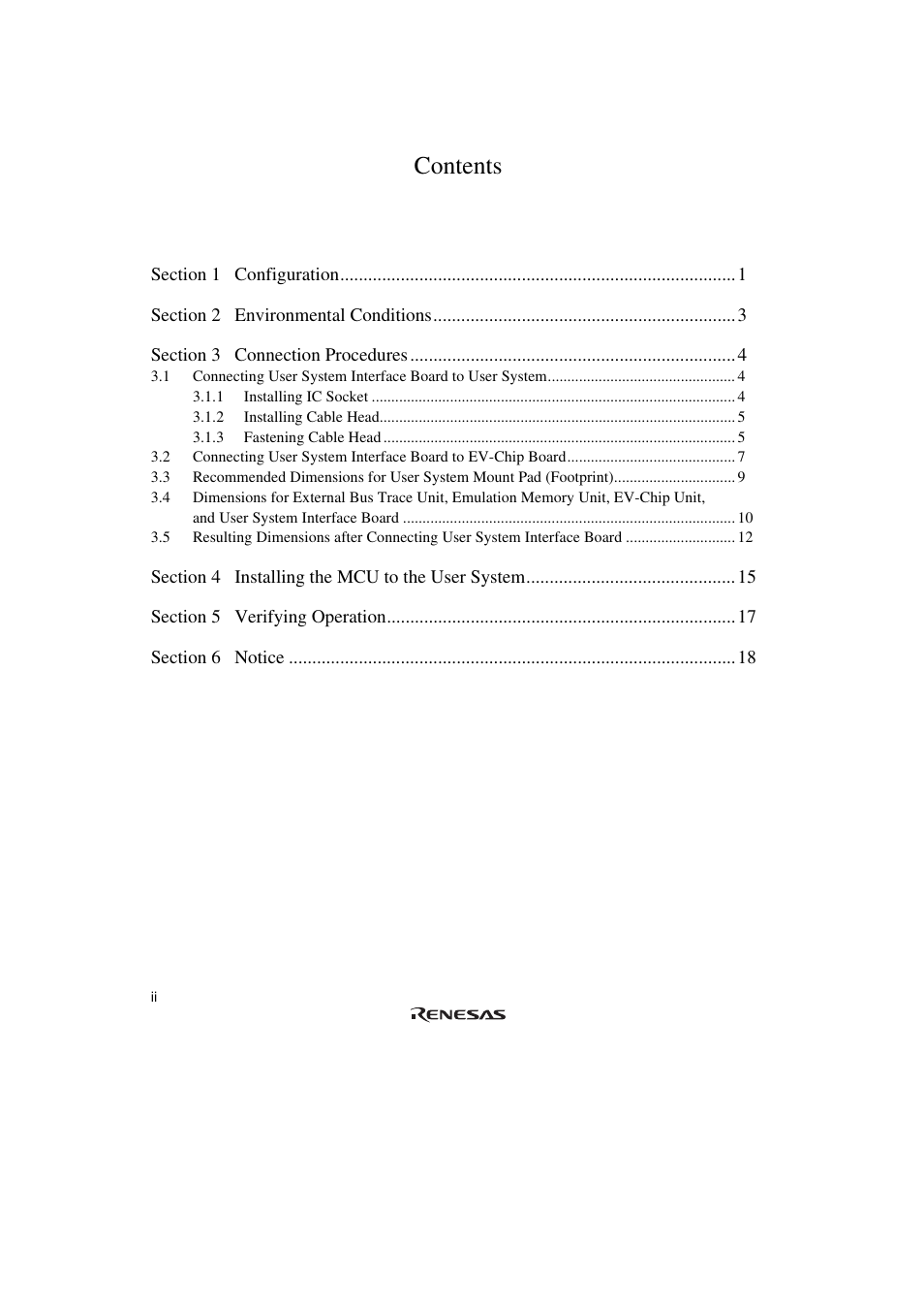 Renesas R0E572860CFK00 User Manual | Page 18 / 40
