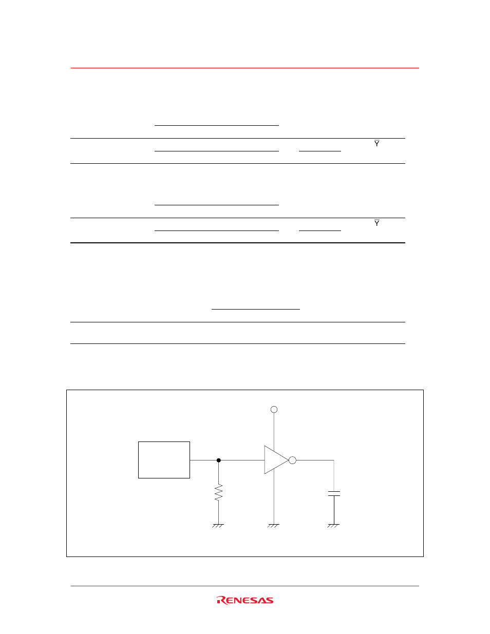 Switching characteristics, Operating characteristics, Test circuit | Renesas HD74LV2GT04A User Manual | Page 5 / 8