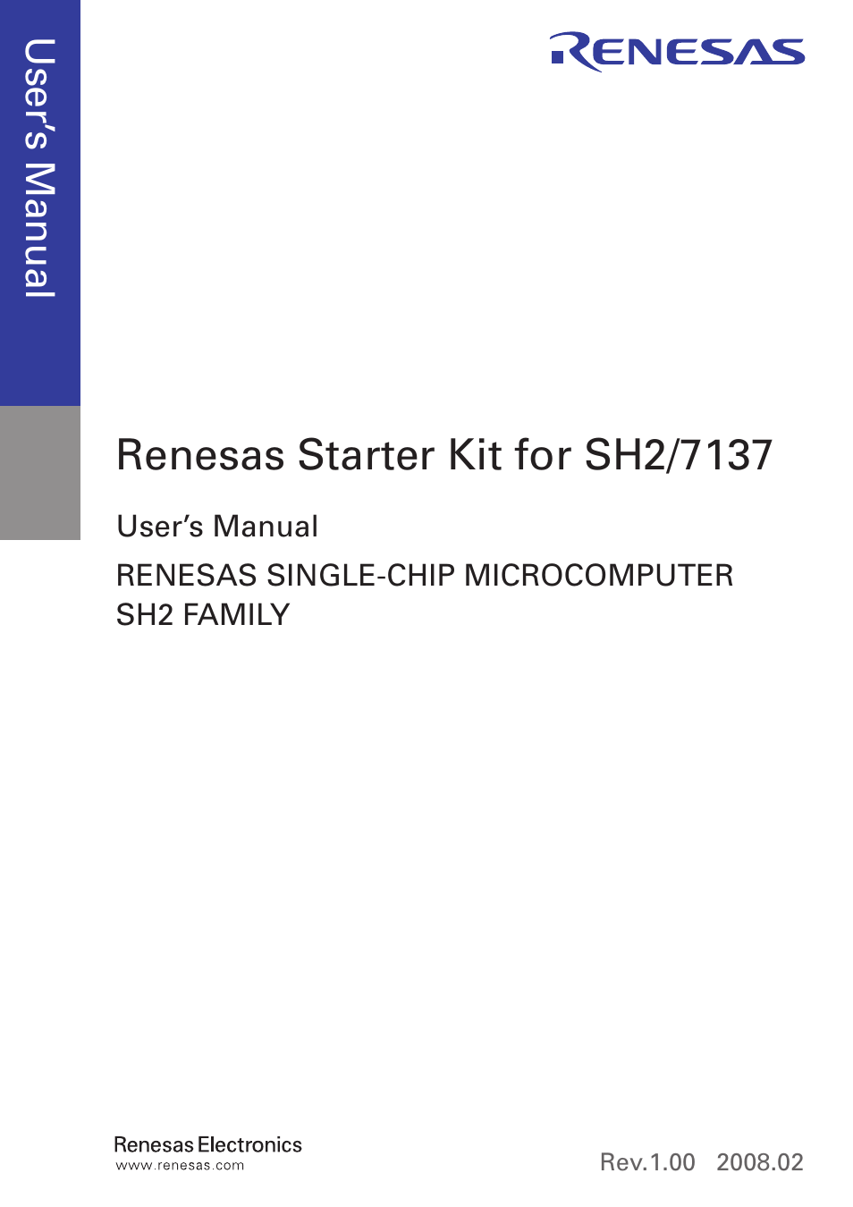 Renesas SH2/7137 User Manual | Page 3 / 38