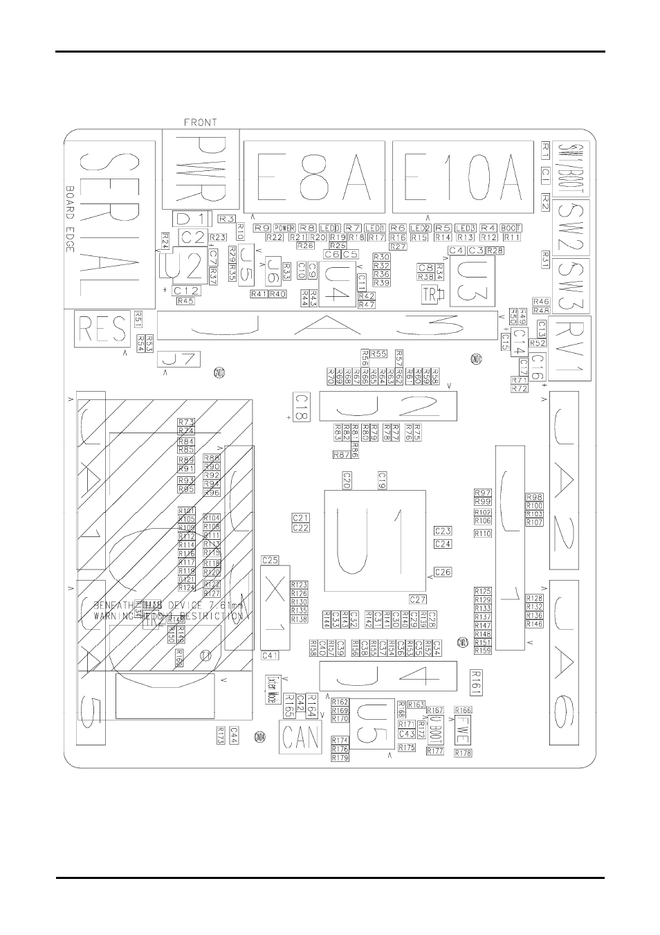 Chapter 11. component placement | Renesas SH2/7137 User Manual | Page 35 / 38