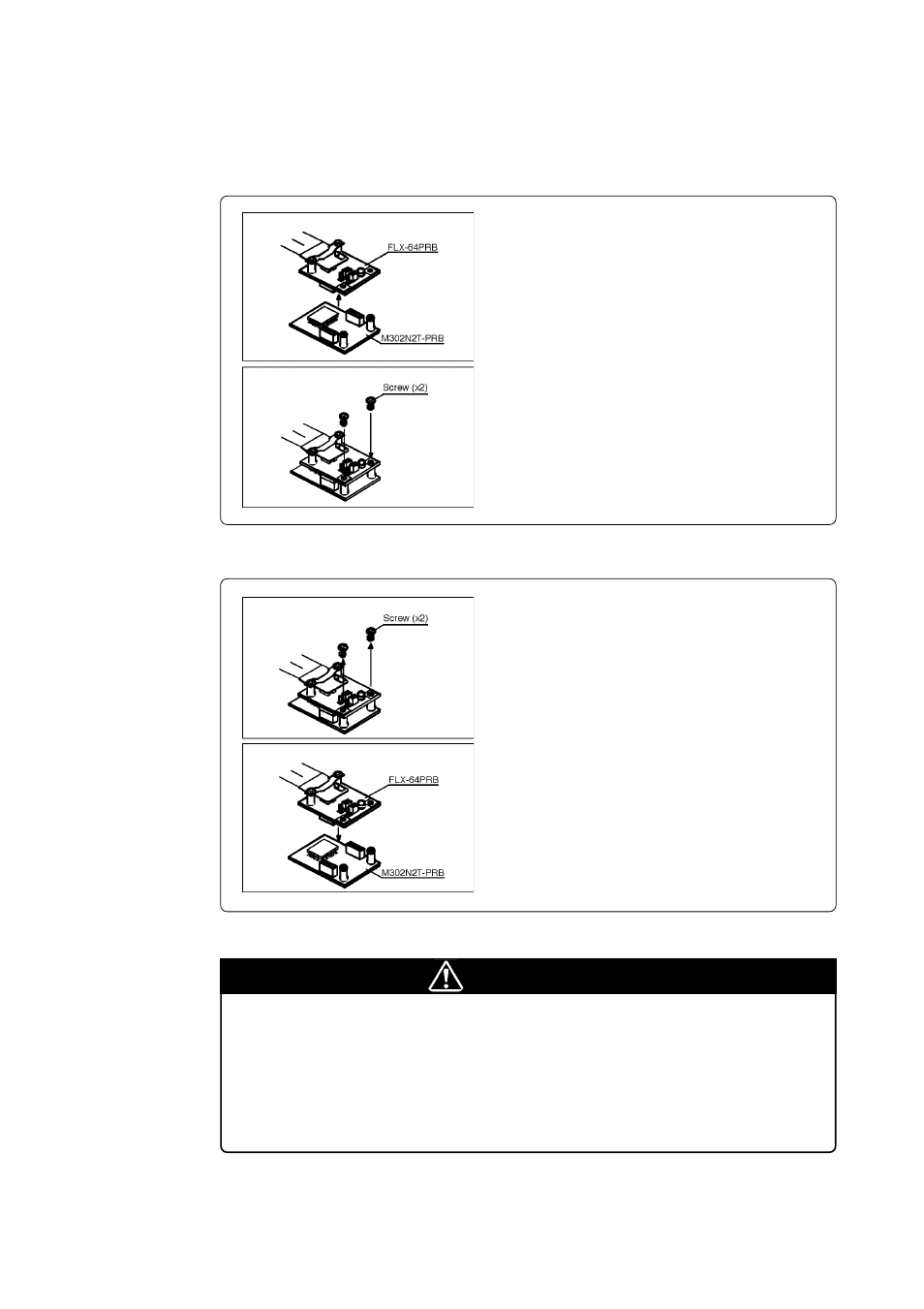 3 connecting the m30200t-rpd-e, Caution, When connecting pod probe | Renesas M302N2 User Manual | Page 22 / 40