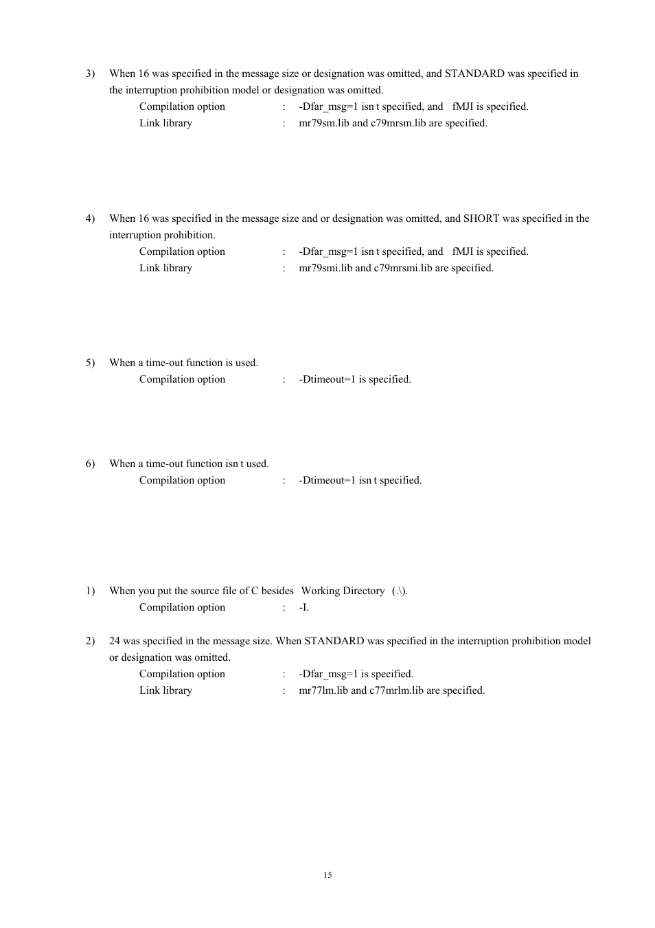In the case of mr7700 (for 7700 series), 4 in the case of mr7700 (for 7700 series) | Renesas TM V.3.20A User Manual | Page 15 / 92
