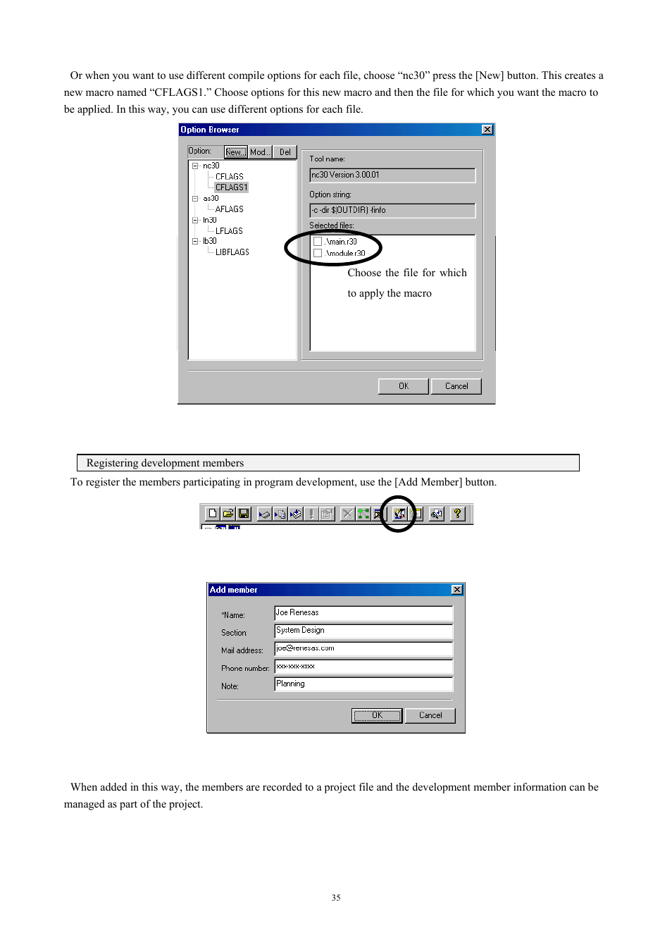 Renesas TM V.3.20A User Manual | Page 35 / 92