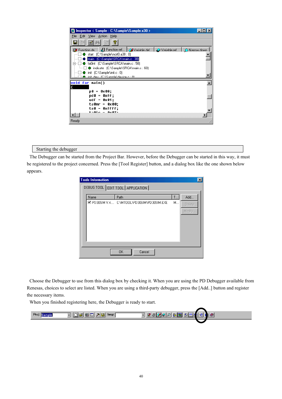 Renesas TM V.3.20A User Manual | Page 40 / 92