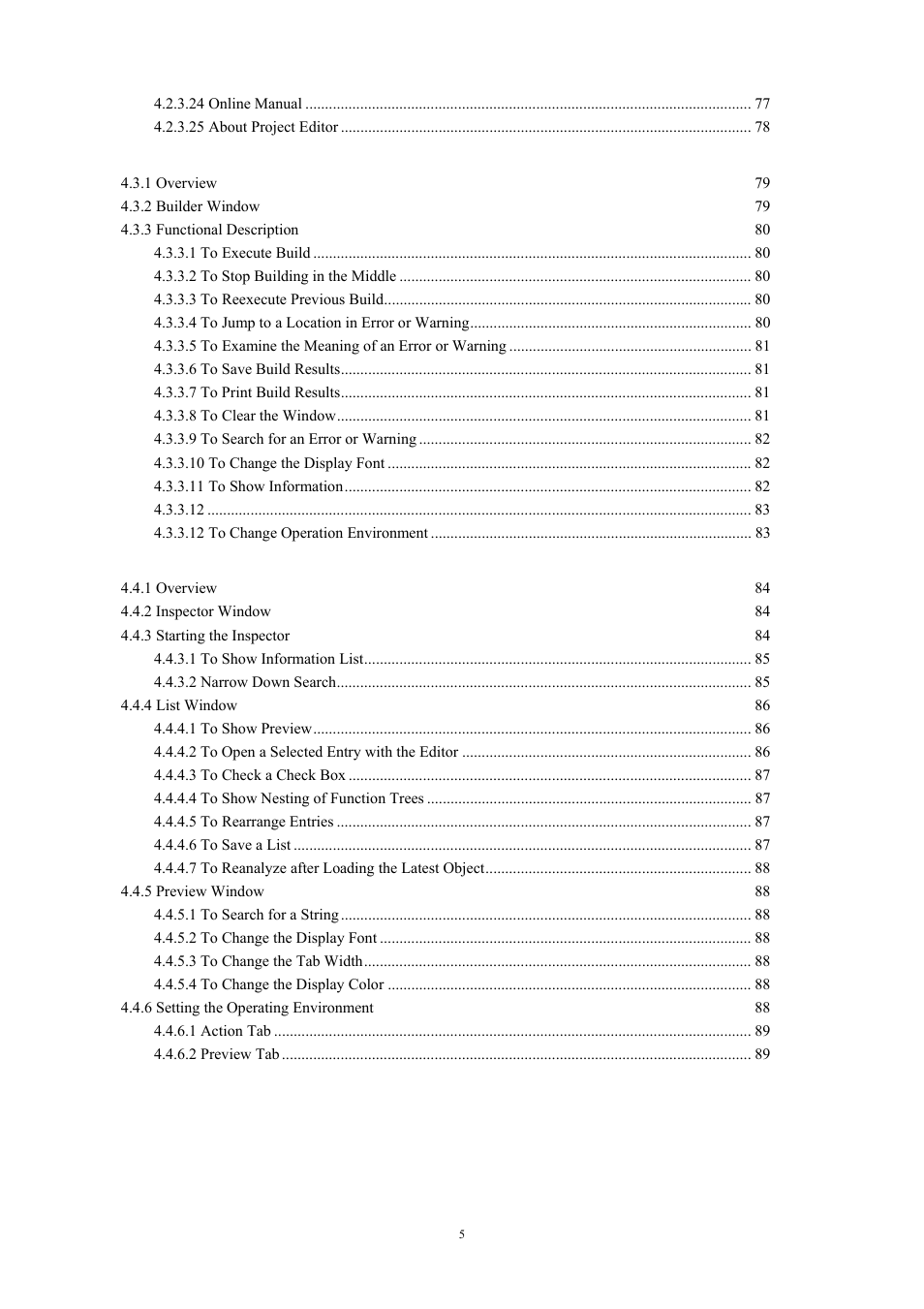 Renesas TM V.3.20A User Manual | Page 5 / 92