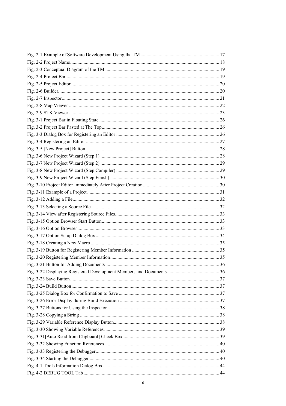 Figures | Renesas TM V.3.20A User Manual | Page 6 / 92