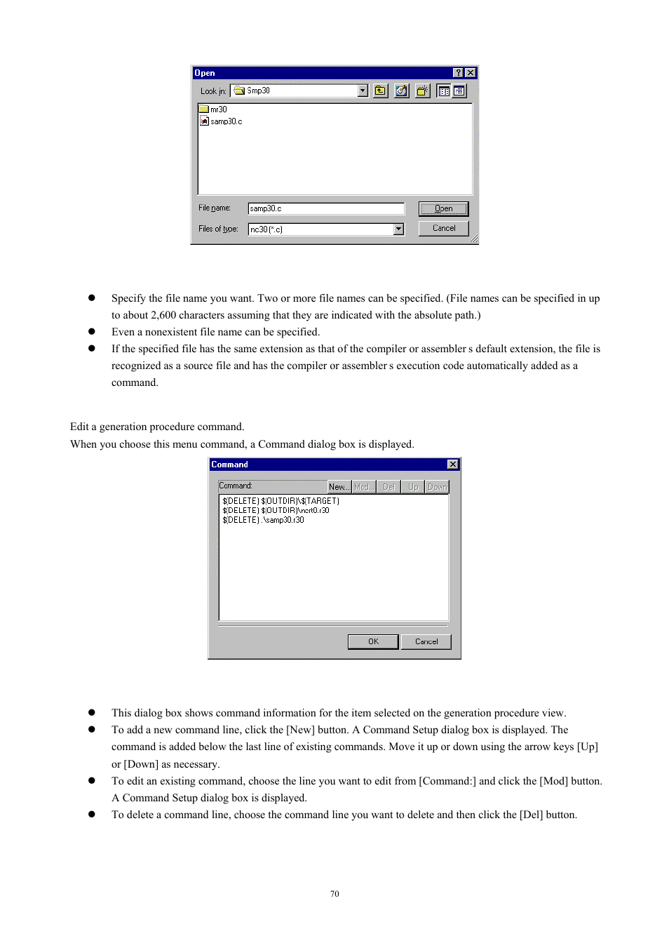 Command, 12 command | Renesas TM V.3.20A User Manual | Page 70 / 92