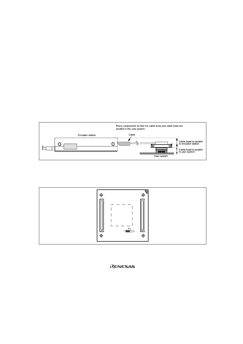 Section 5 notice, Figure 11p1 short connector | Renesas FP-144G User Manual | Page 21 / 21