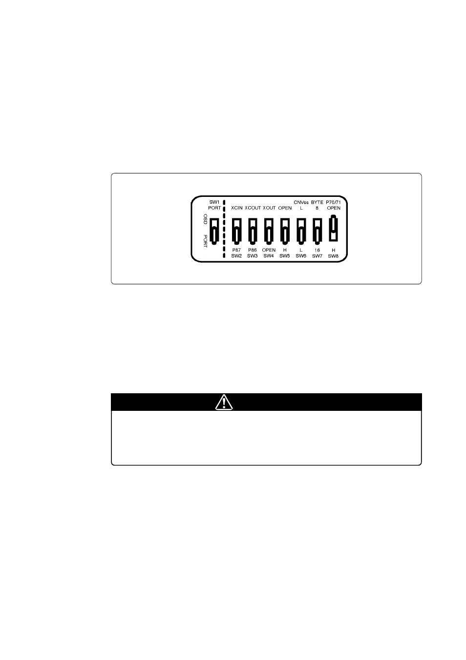 3 self-checks, 1) self-check procedure, 2) if an error is detected in self-checks | Caution | Renesas Emulation Pod M306V2T-RPD-E User Manual | Page 45 / 74