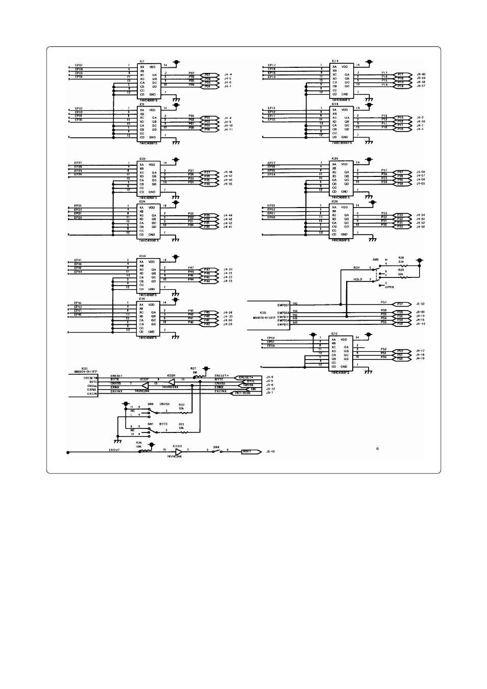 Renesas Emulation Pod M306V2T-RPD-E User Manual | Page 59 / 74