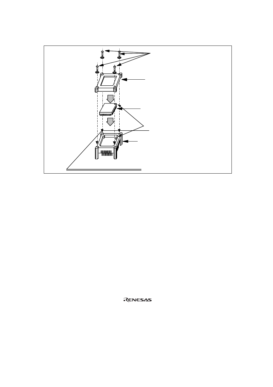 Figure 8 installing mcu to user system | Renesas H8S/2655 Series User Manual | Page 19 / 22