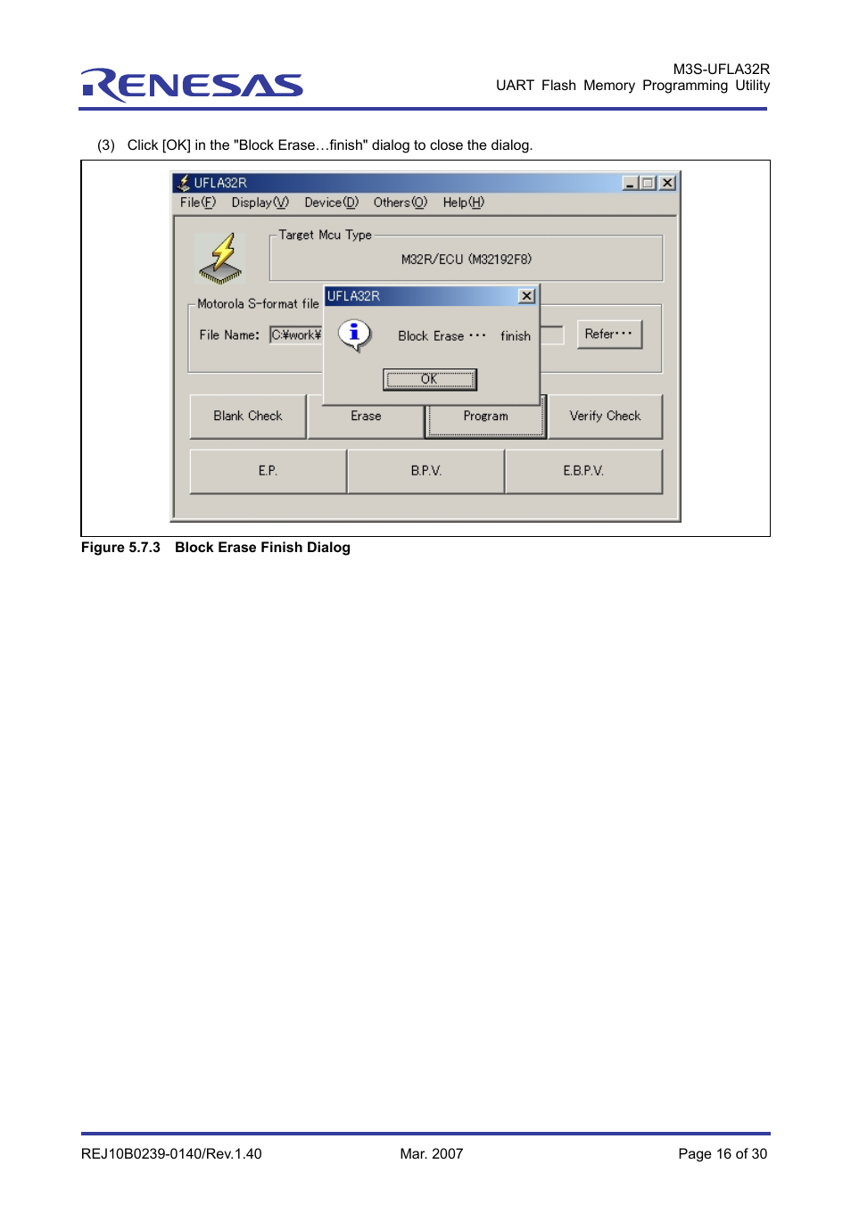 Renesas M3S-UFLA32R User Manual | Page 22 / 39