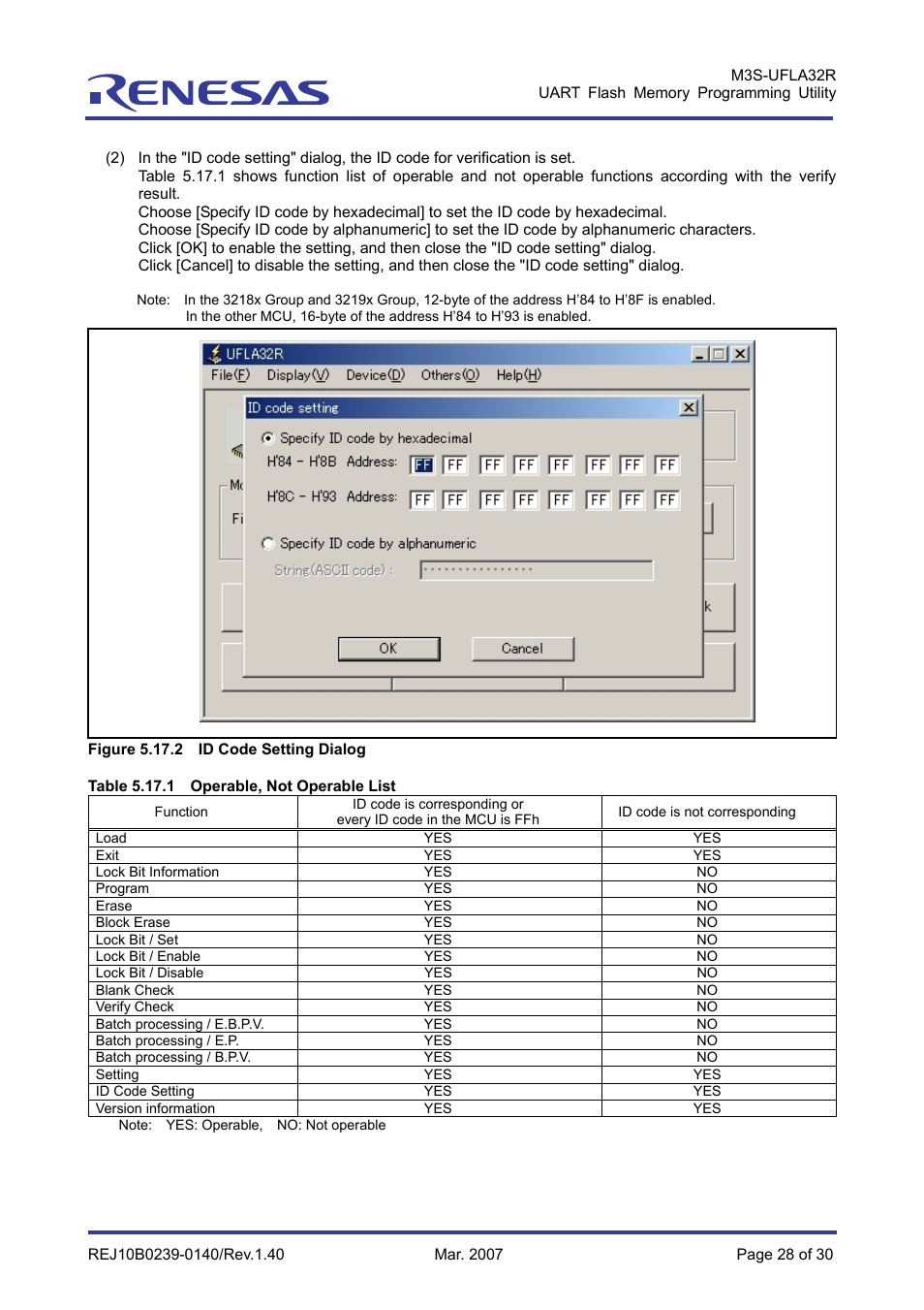 Renesas M3S-UFLA32R User Manual | Page 34 / 39