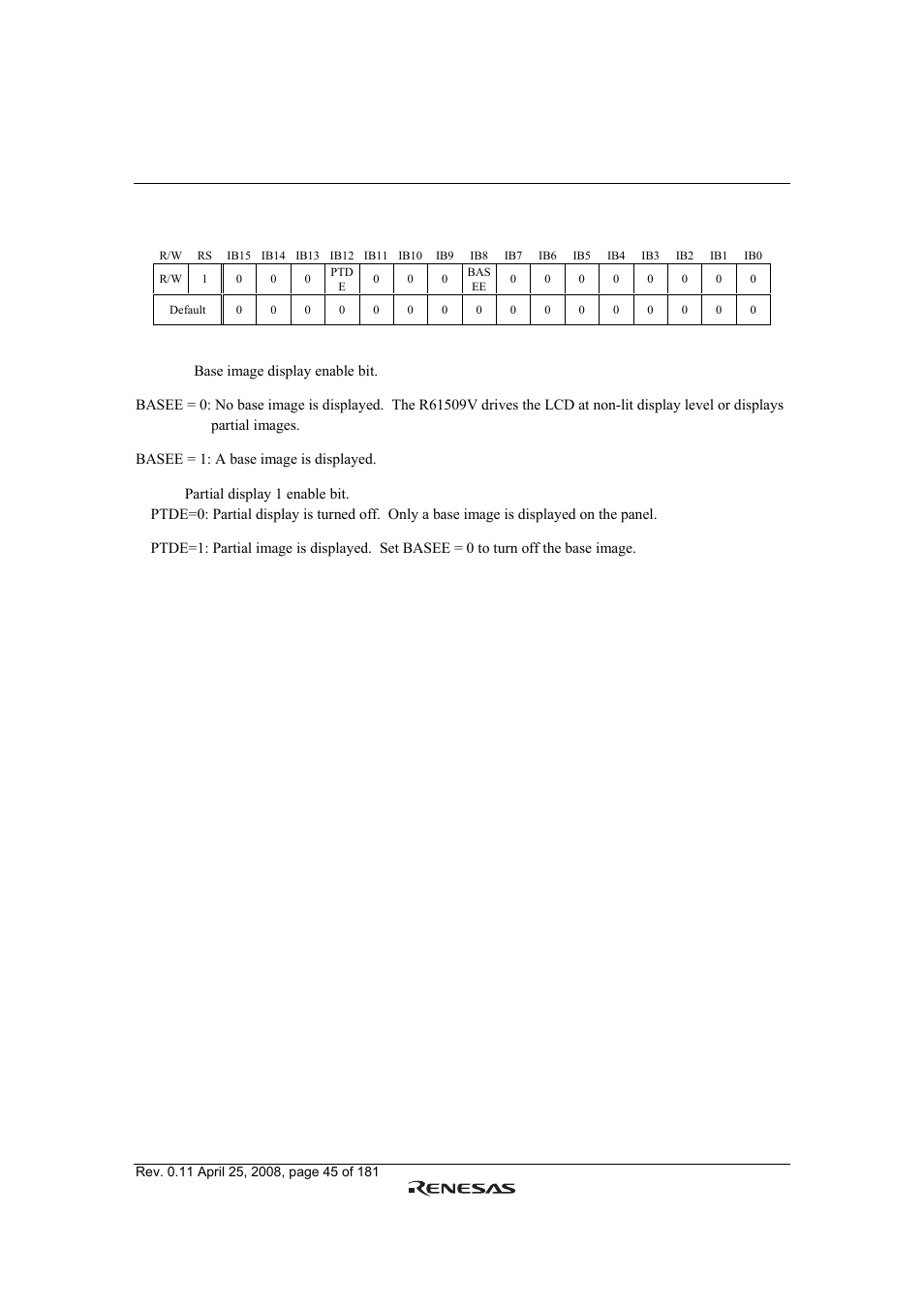 Renesas R61509V User Manual | Page 45 / 181