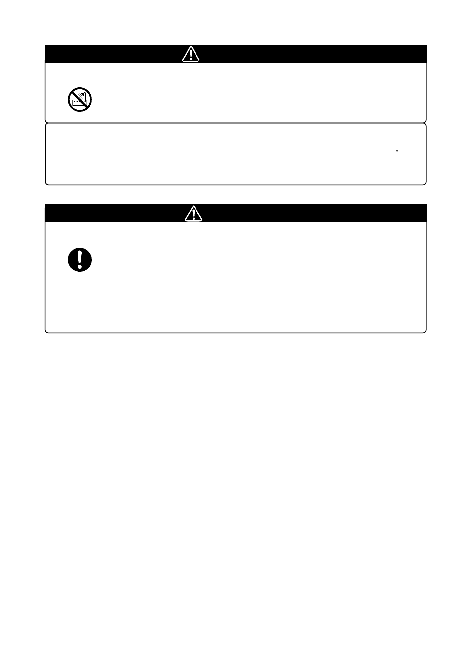 Warning, Caution, Warning for installation | Warning for use environment, Cautions to be taken for this product | Renesas M34502T-MCU User Manual | Page 8 / 40