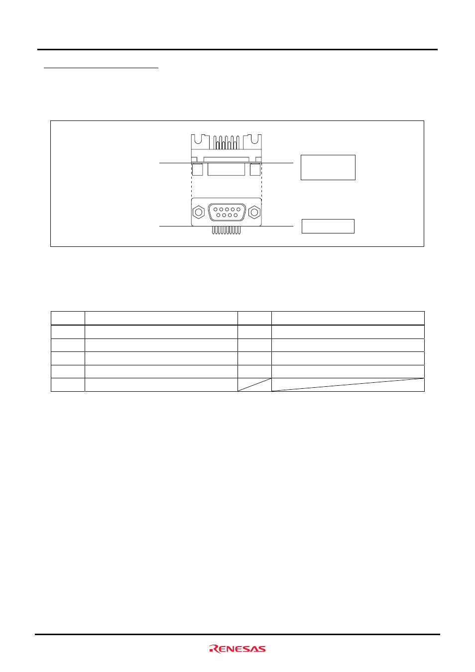 2 serial port connector (j2) | Renesas M3A-HS60 User Manual | Page 34 / 60
