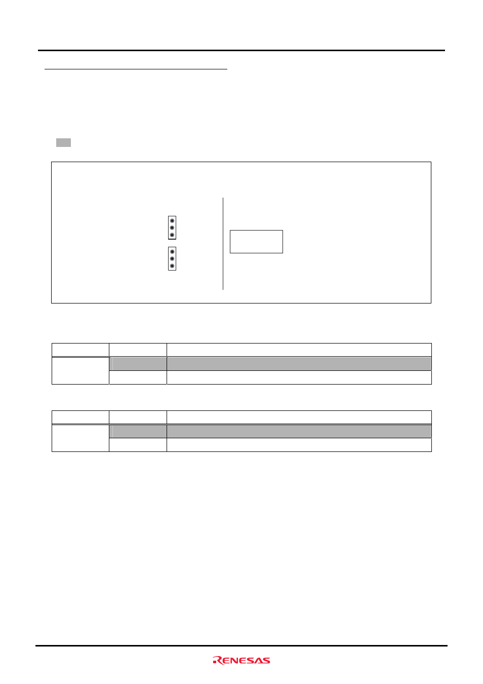 1 power supply select jumpers (jp1 and jp2) | Renesas M3A-HS60 User Manual | Page 44 / 60