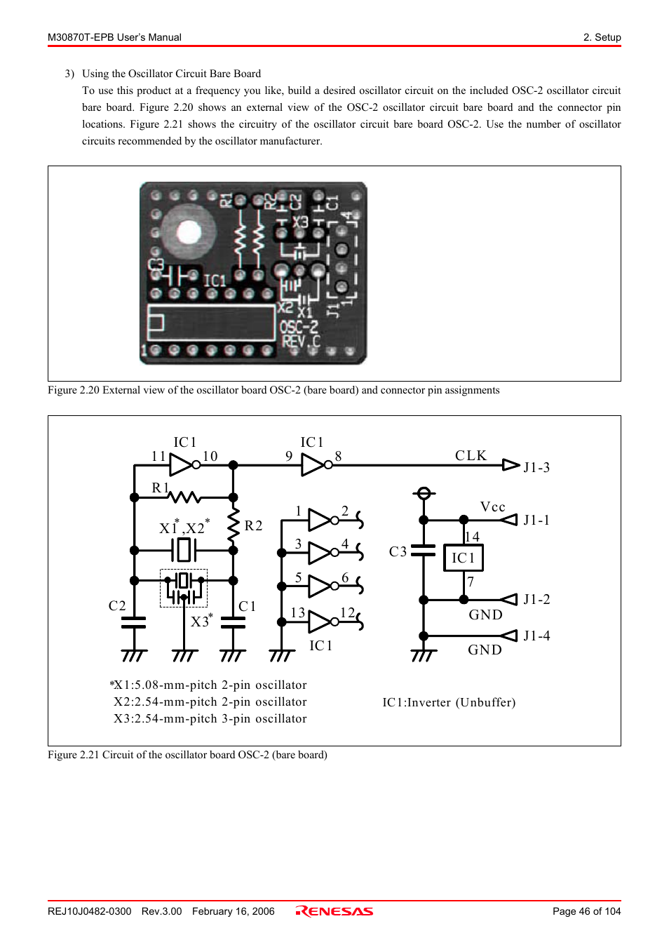 Renesas Emulation Probe for M32C/87 Group M30870T-EPB User Manual | Page 46 / 104