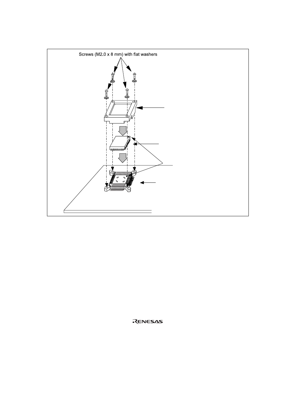Figure 8 installing mcu to user system | Renesas QFP-64A User Manual | Page 17 / 19