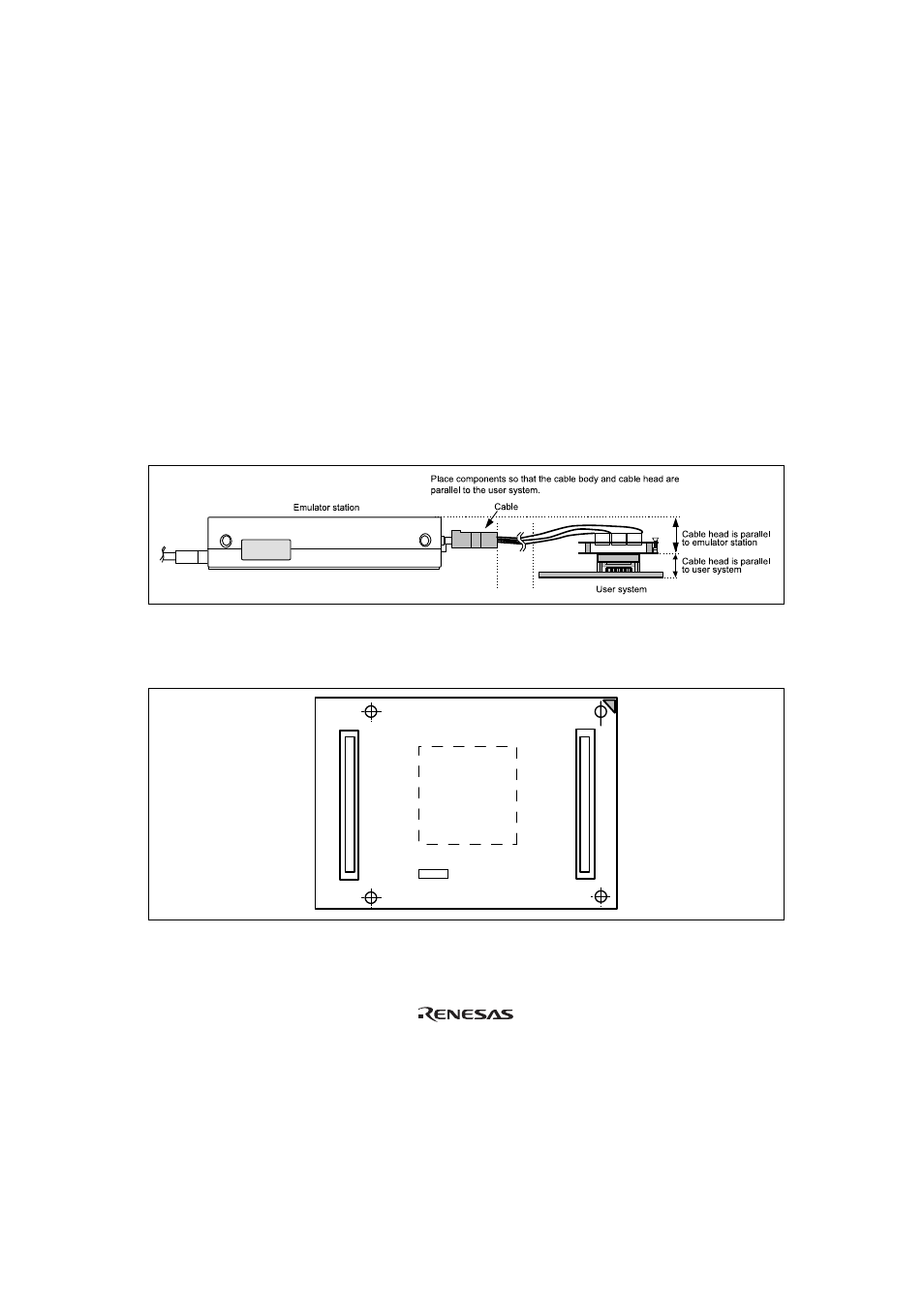Section 5 notice, Figure 11jp1 short connector | Renesas QFP-64A User Manual | Page 19 / 19