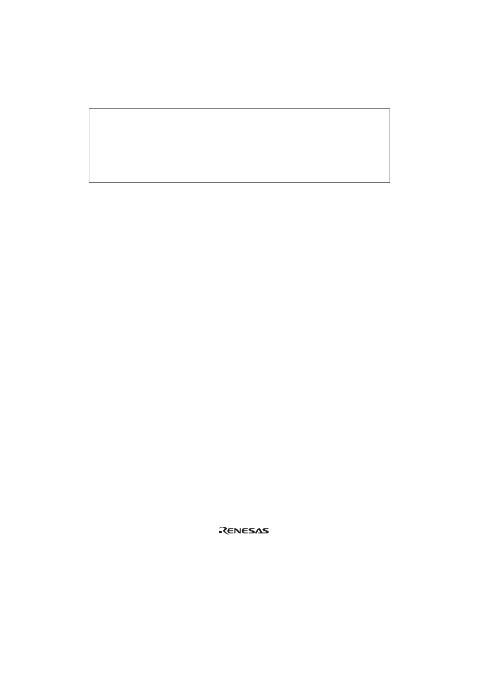 Section 1 configuration, Caution | Renesas QFP-64A User Manual | Page 5 / 19