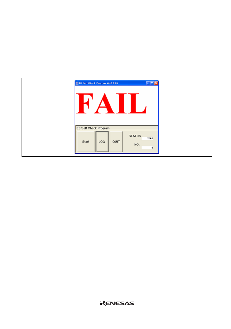 E.3 when an error occurs, When an error occurs | Renesas Emulator System E8 User Manual | Page 163 / 166