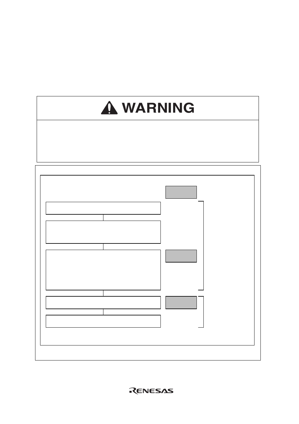 Section 3 preparation before use, 1 emulator preparation, Warning | Renesas Emulator System E8 User Manual | Page 31 / 166