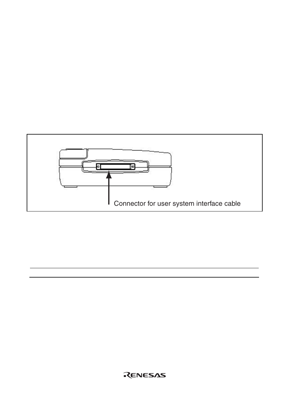 6 connecting the emulator to the user system, Connector for user system interface cable | Renesas Emulator System E8 User Manual | Page 41 / 166