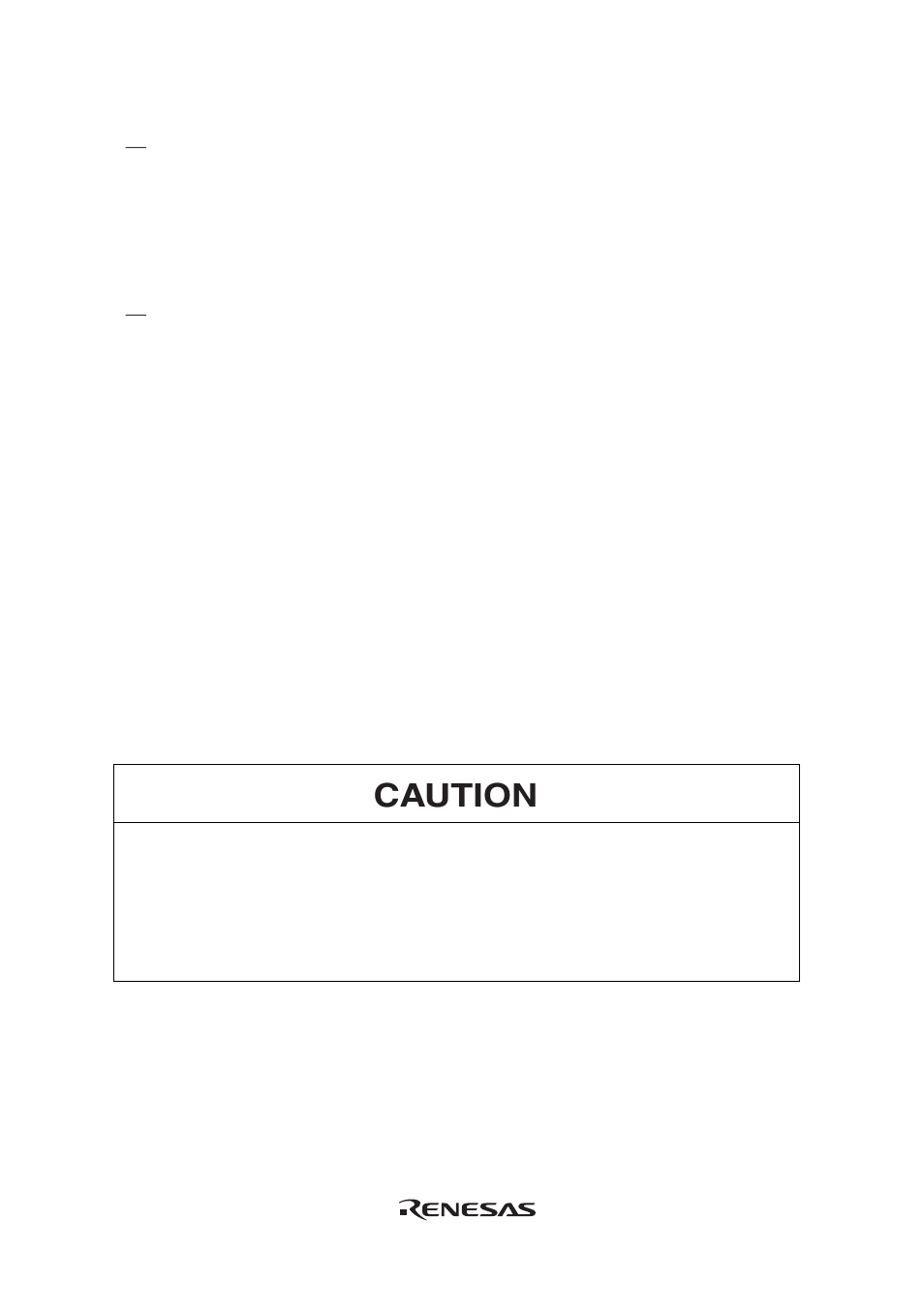 Caution | Renesas Emulator System E8 User Manual | Page 47 / 166
