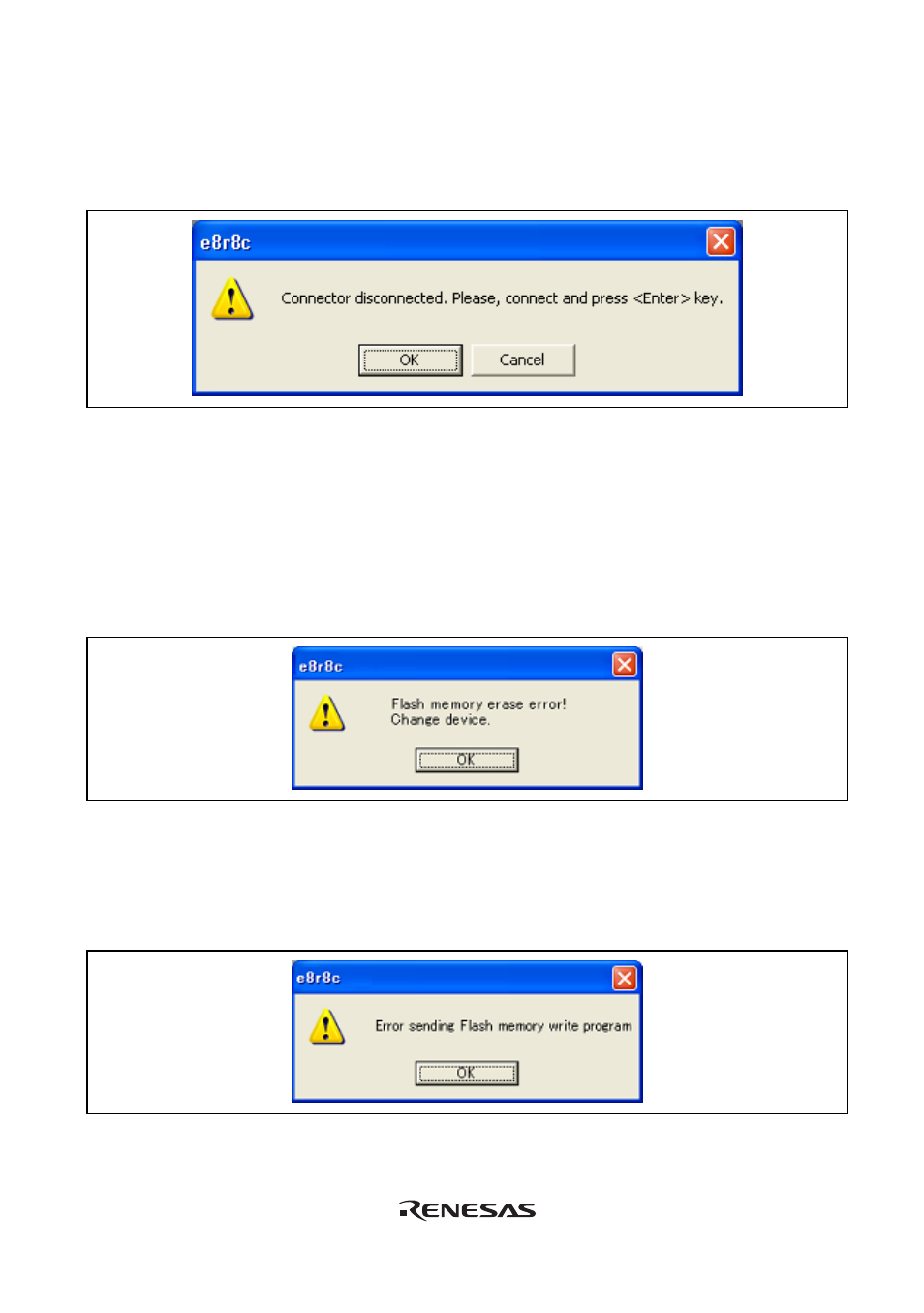 Renesas Emulator System E8 User Manual | Page 51 / 166