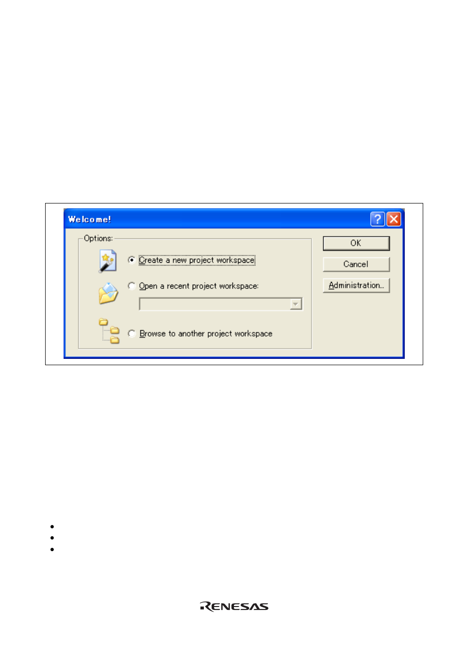 Section 4 preparations for debugging | Renesas Emulator System E8 User Manual | Page 57 / 166
