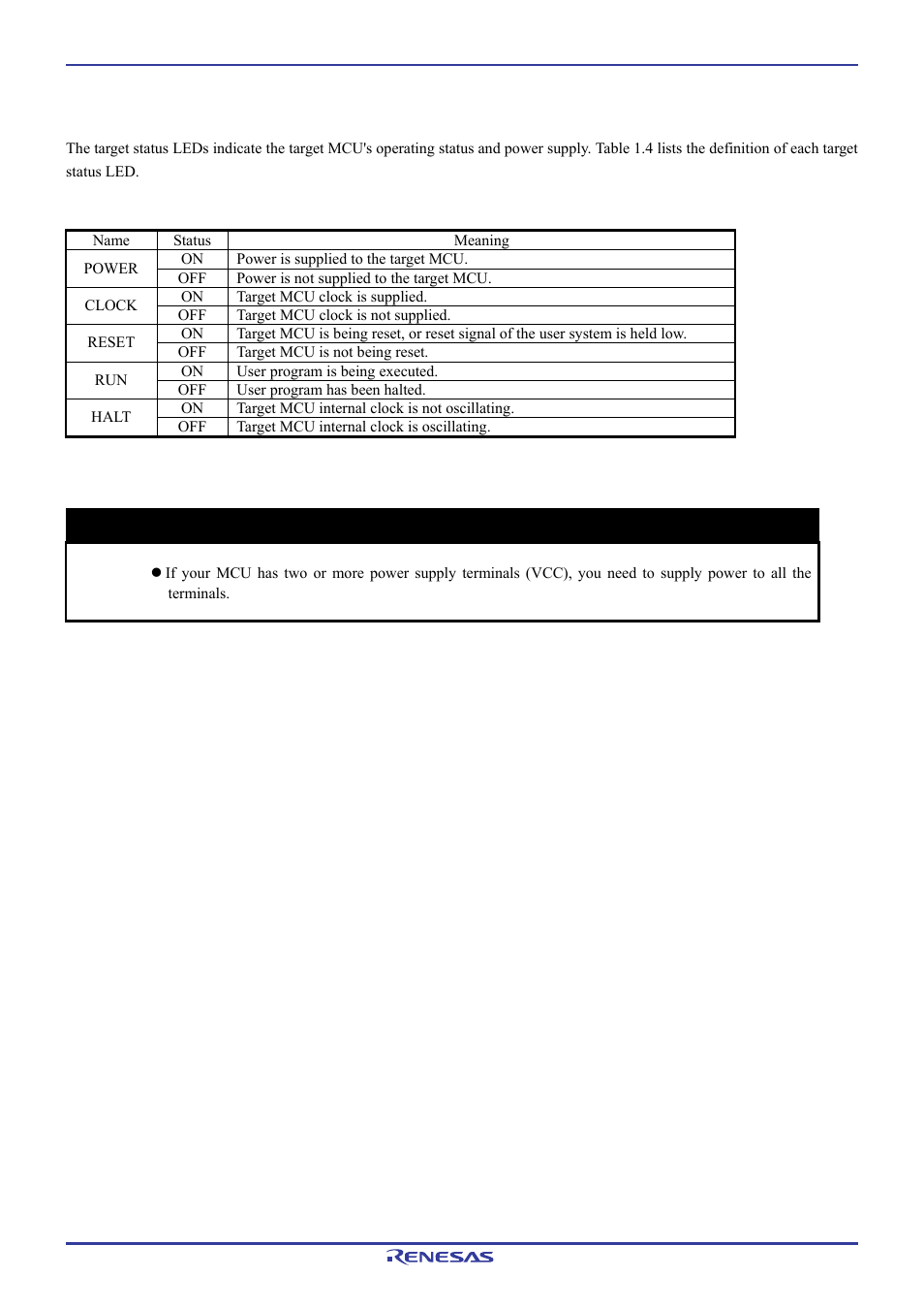 Important | Renesas Pod probe for M16C/1N Group M301N2T-PRB User Manual | Page 17 / 50