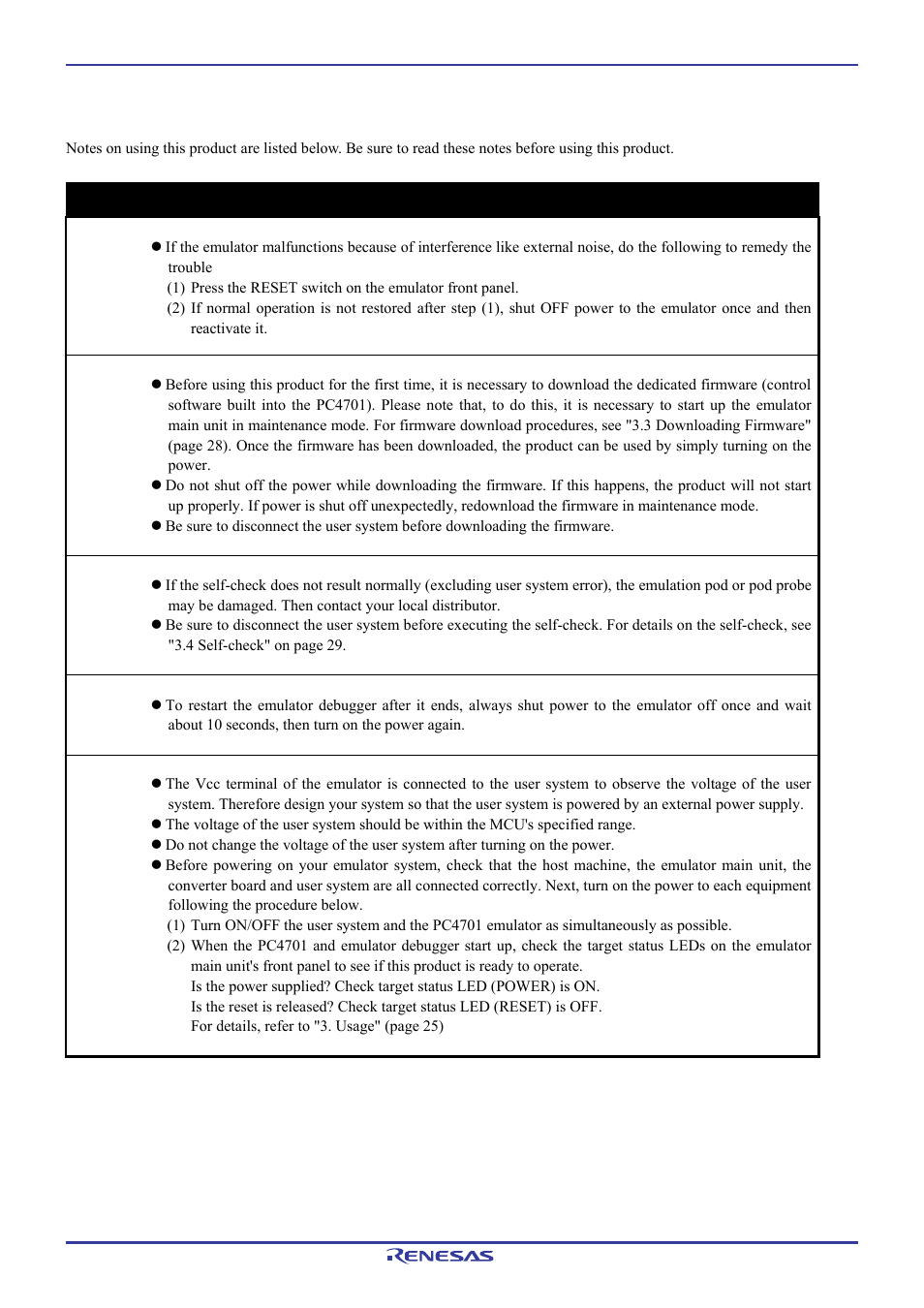 4 notes on using this product, Important | Renesas Pod probe for M16C/1N Group M301N2T-PRB User Manual | Page 38 / 50
