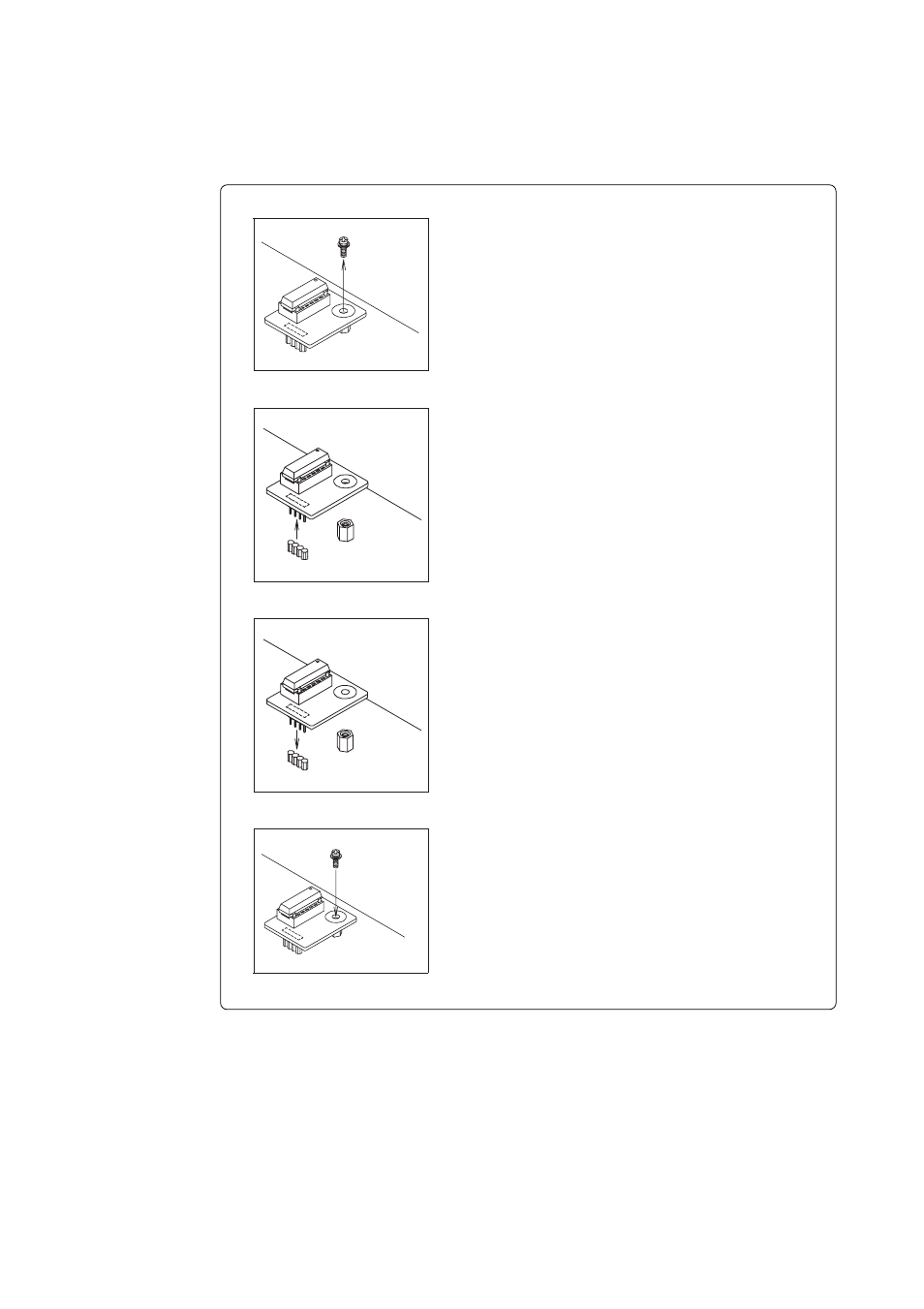 4) replacing oscillator circuit boards | Renesas Emulation Pod M306N4T3-RPD-E User Manual | Page 33 / 76