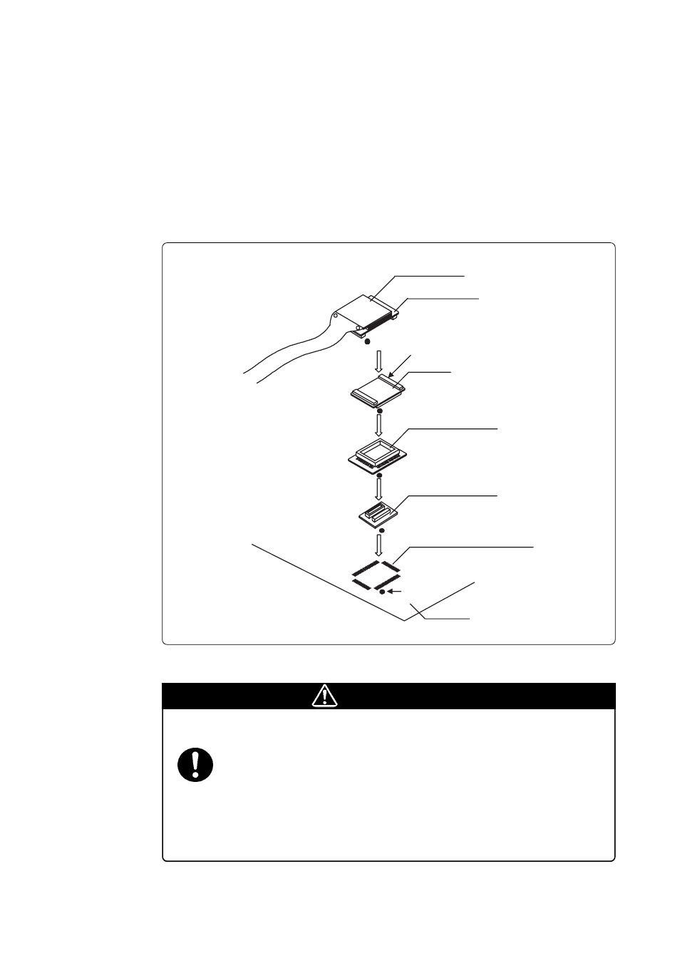 Caution | Renesas Emulation Pod M306N4T3-RPD-E User Manual | Page 43 / 76