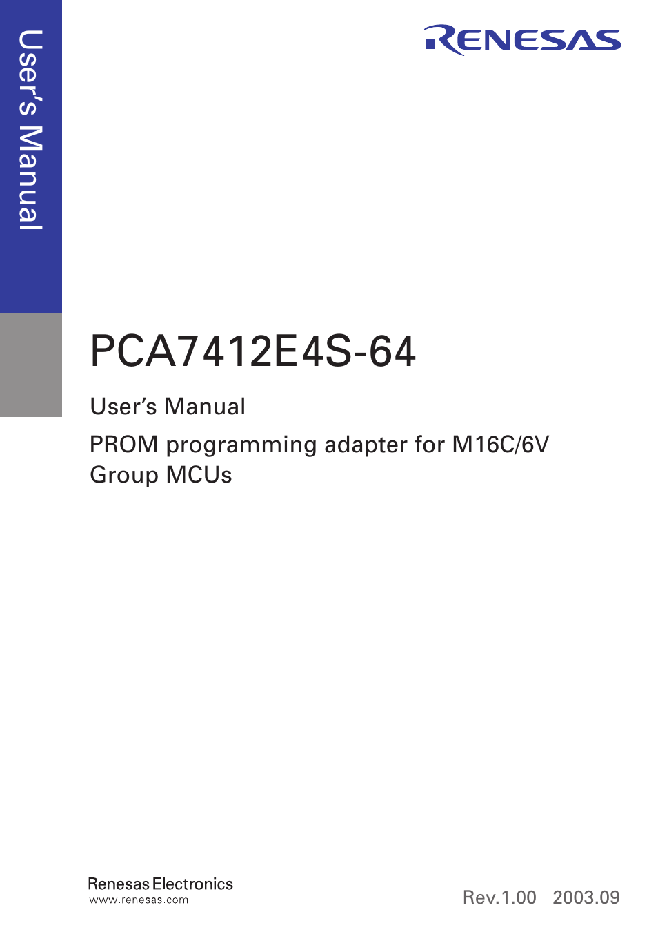 Renesas PCA7412E4S-64 User Manual | Page 3 / 18