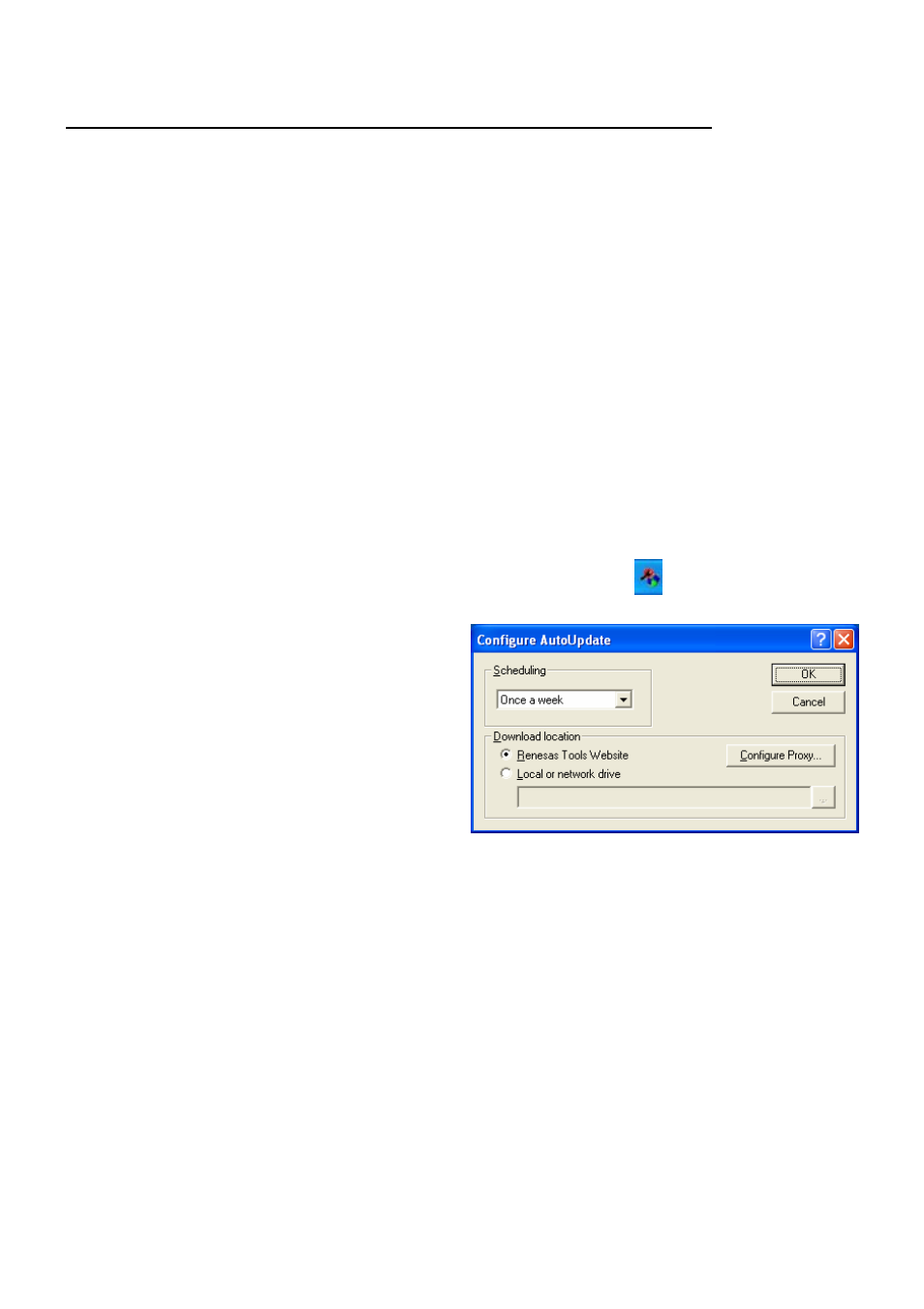 Installation, Auto-update, Connection | Renesas R8C/2 User Manual | Page 2 / 5