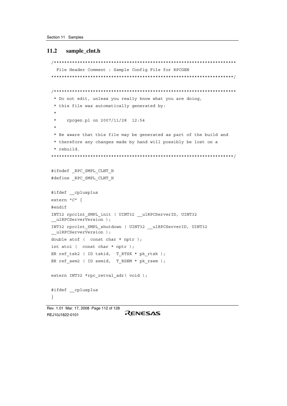 2 sample_clnt.h | Renesas Stub Generator V.1.00 User Manual | Page 124 / 144