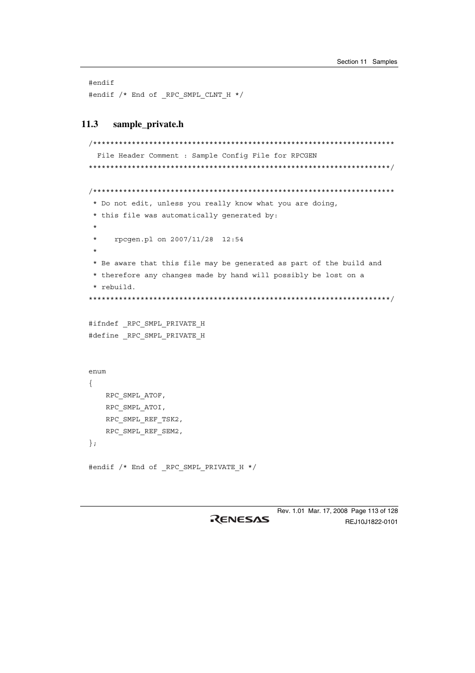 3 sample_private.h | Renesas Stub Generator V.1.00 User Manual | Page 125 / 144