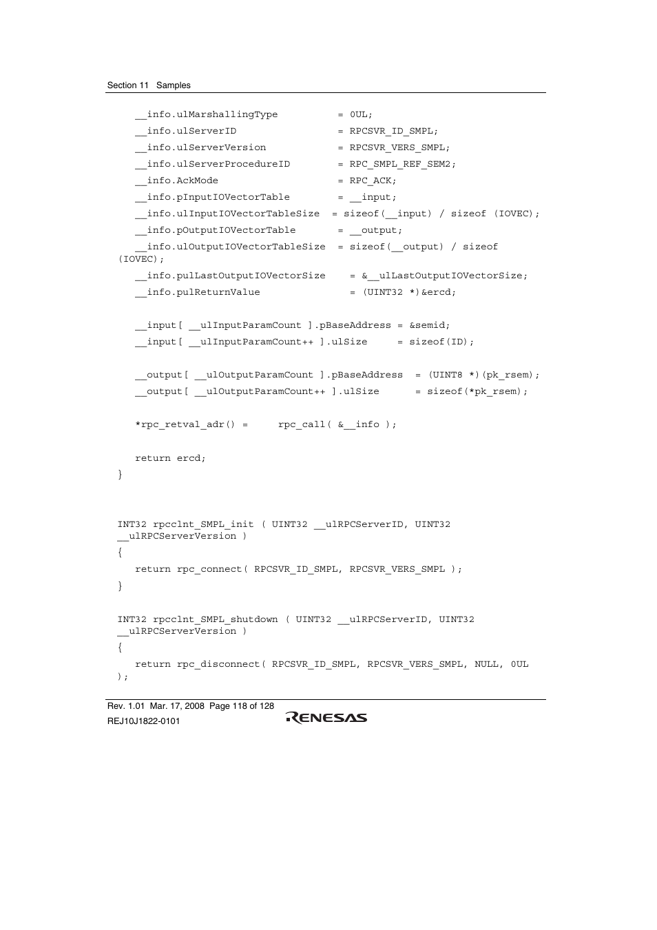 Renesas Stub Generator V.1.00 User Manual | Page 130 / 144