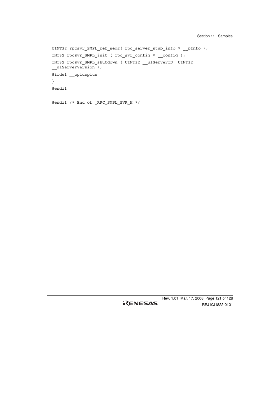 Renesas Stub Generator V.1.00 User Manual | Page 133 / 144