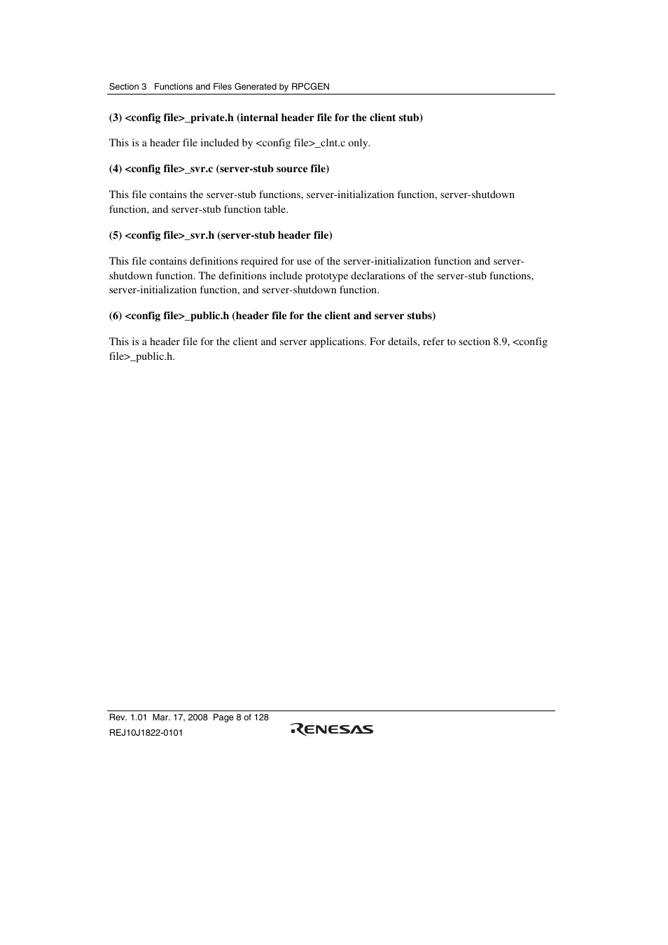 Renesas Stub Generator V.1.00 User Manual | Page 20 / 144