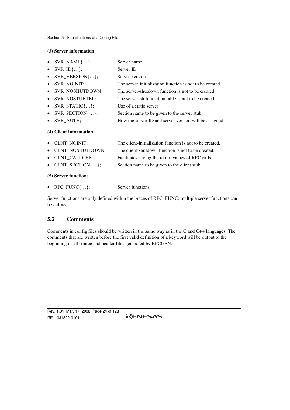 2 comments | Renesas Stub Generator V.1.00 User Manual | Page 36 / 144