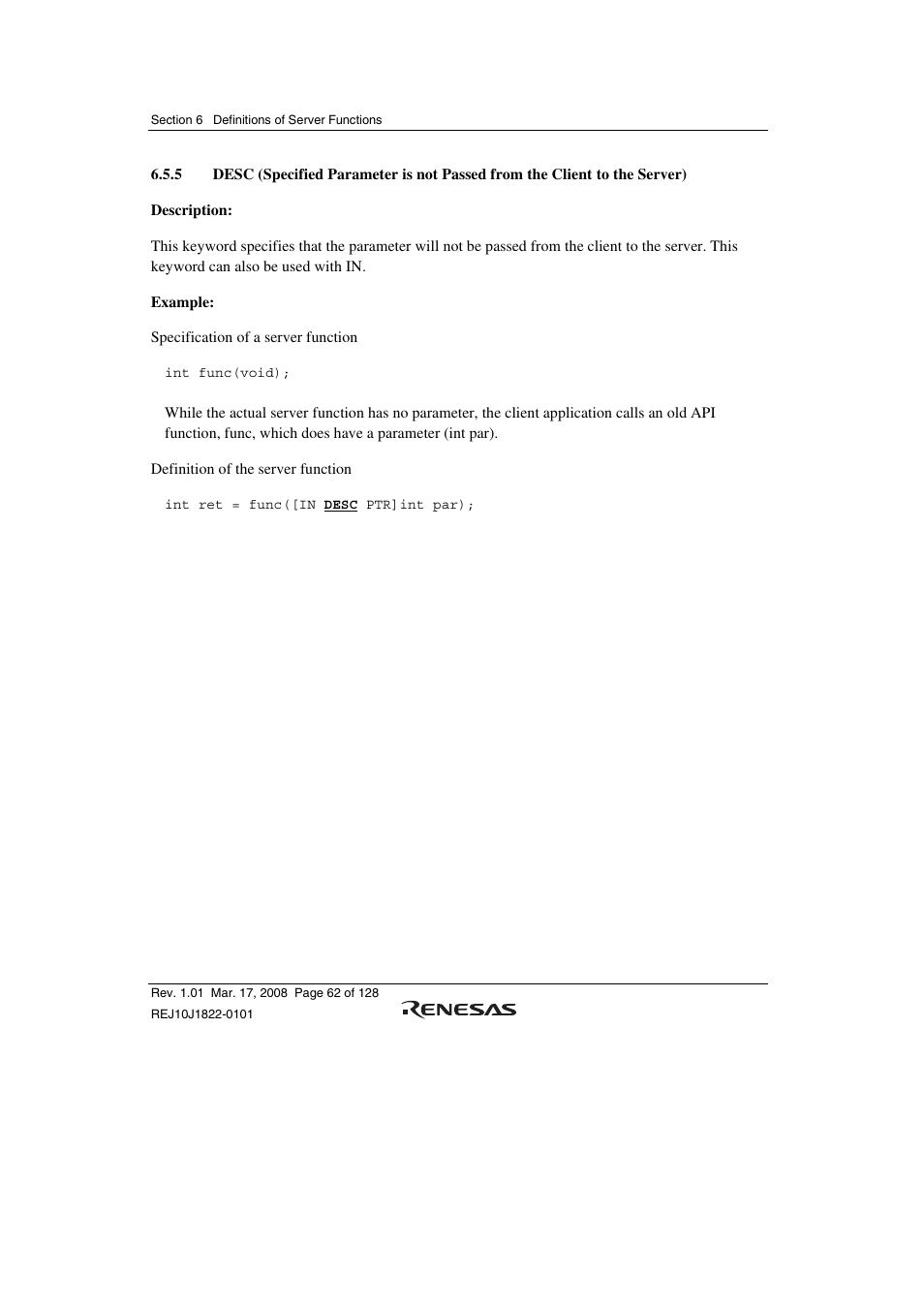 Renesas Stub Generator V.1.00 User Manual | Page 74 / 144