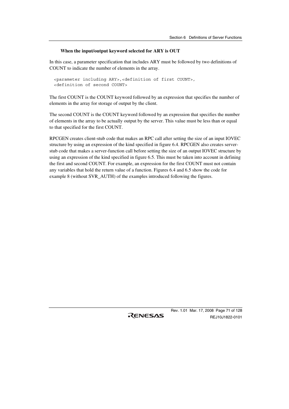 Renesas Stub Generator V.1.00 User Manual | Page 83 / 144