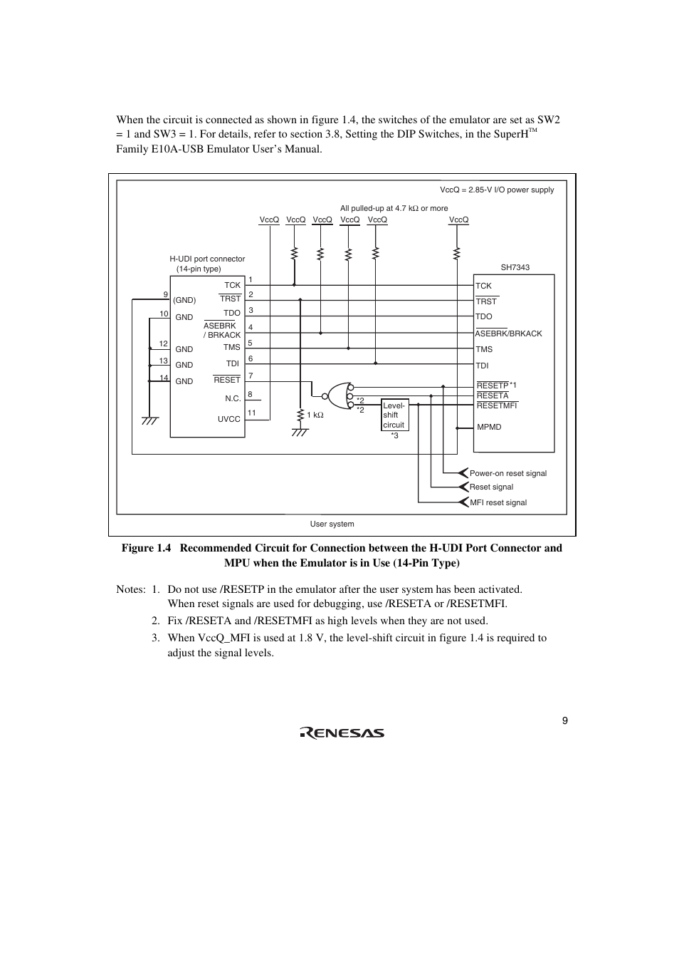 Renesas SuperH Family E10A-USB User Manual | Page 17 / 59